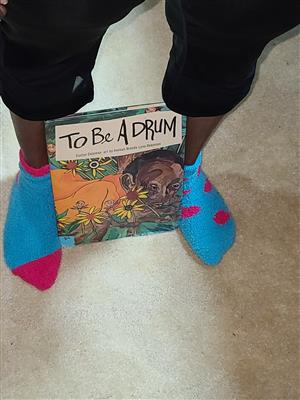 May Martin in her crazy socks! 